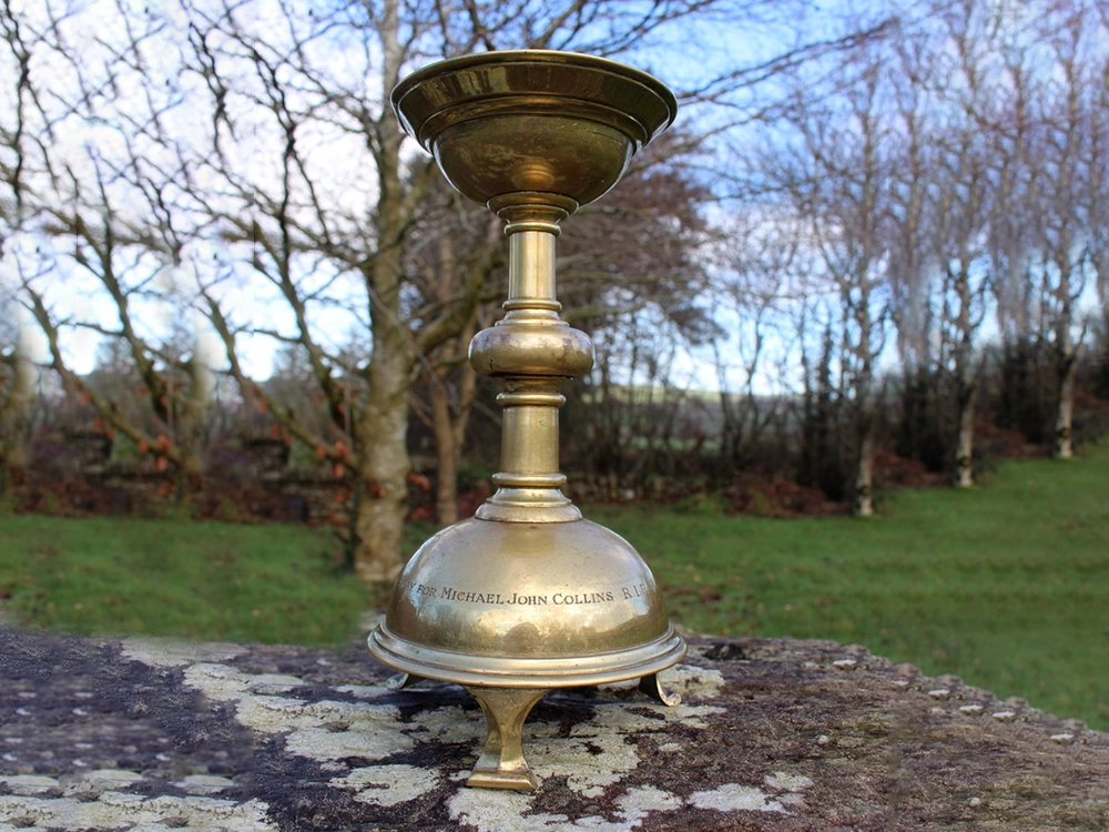 The Candlestick which was presented to the Mercy convent at Endsleigh near Hull.